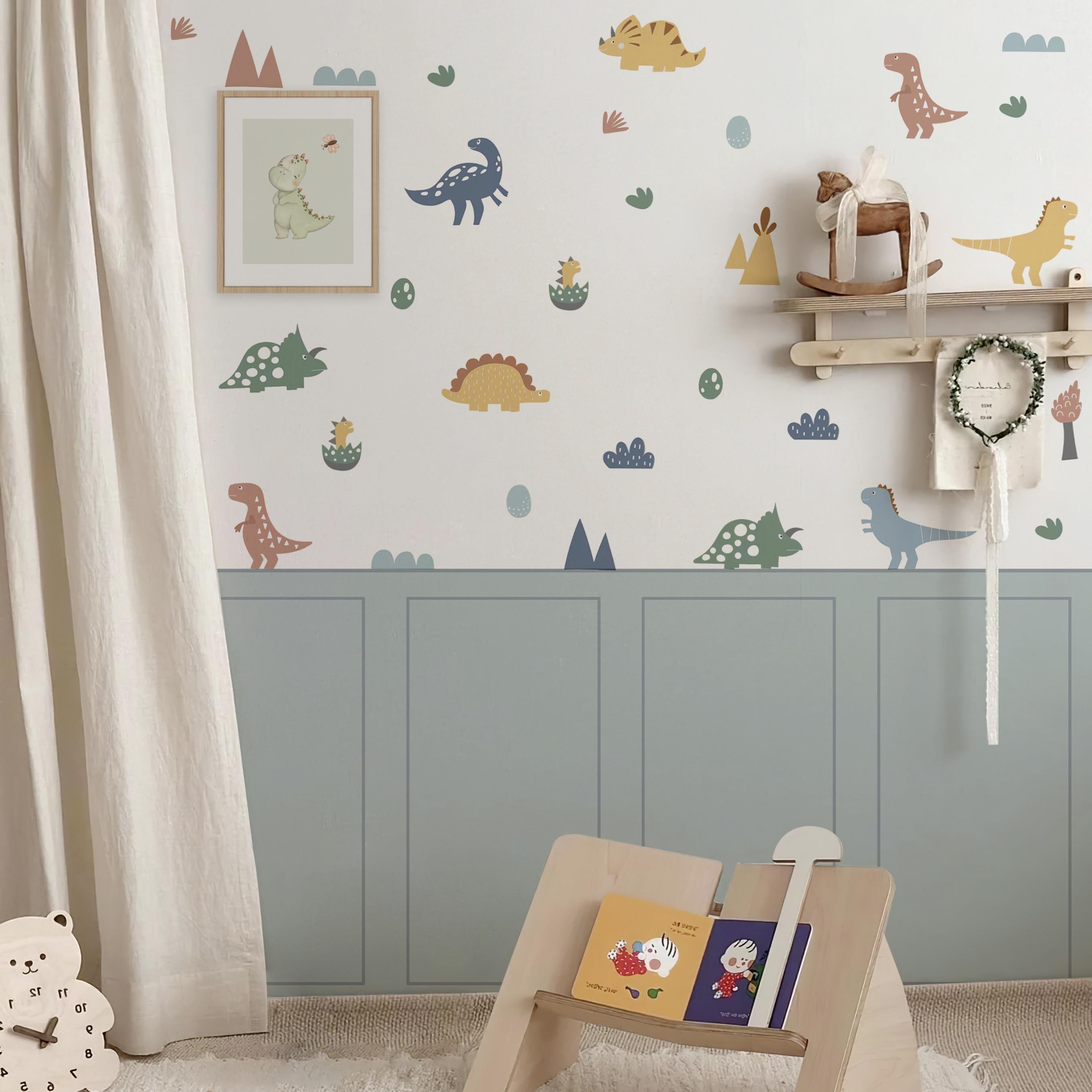 Dinosaur Adventure Wall Decals 4-Piece Set for Playful Room Décor